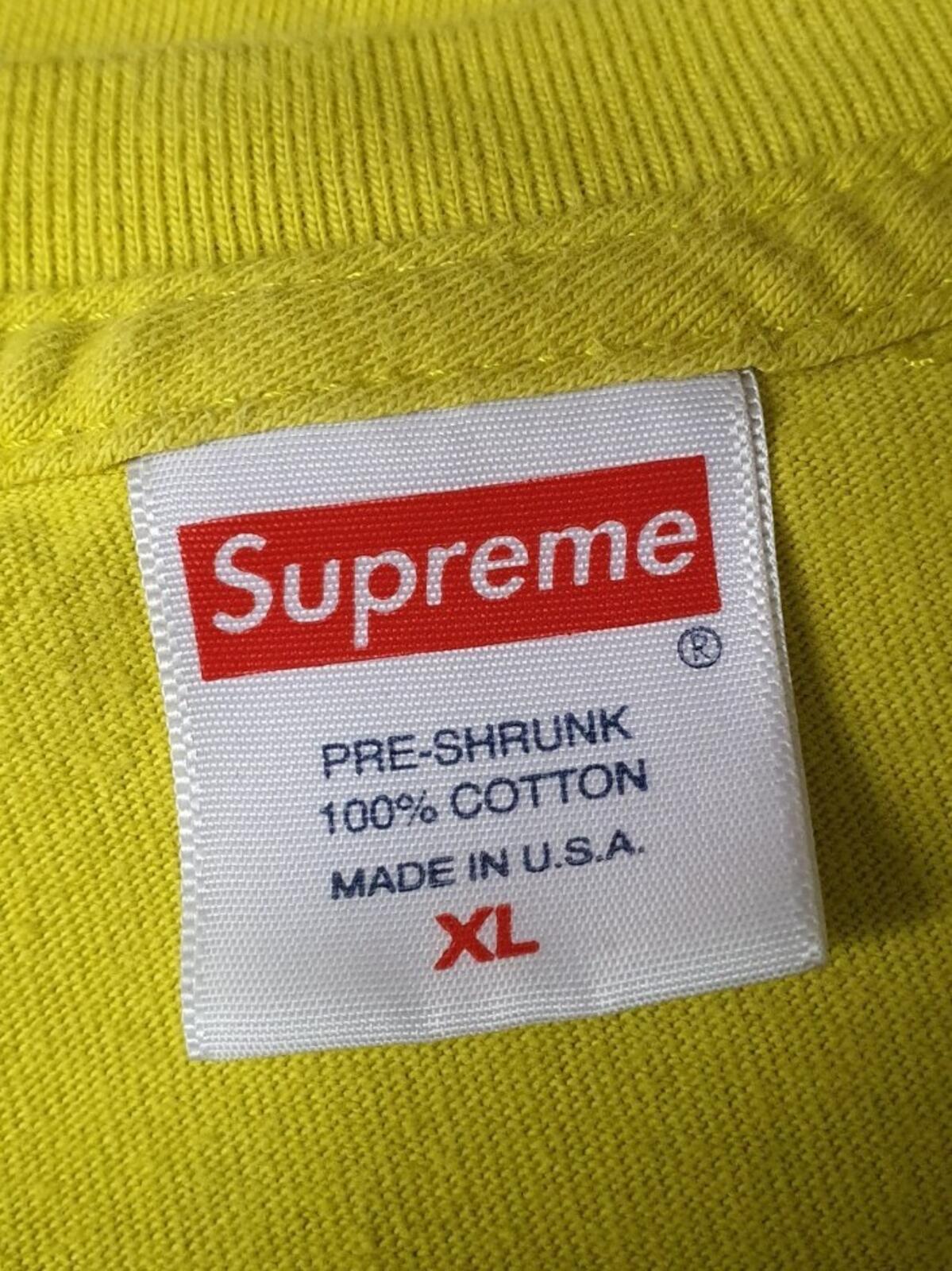 FW19 Supreme Levitation tee size XL t-shirt sulfur yellow