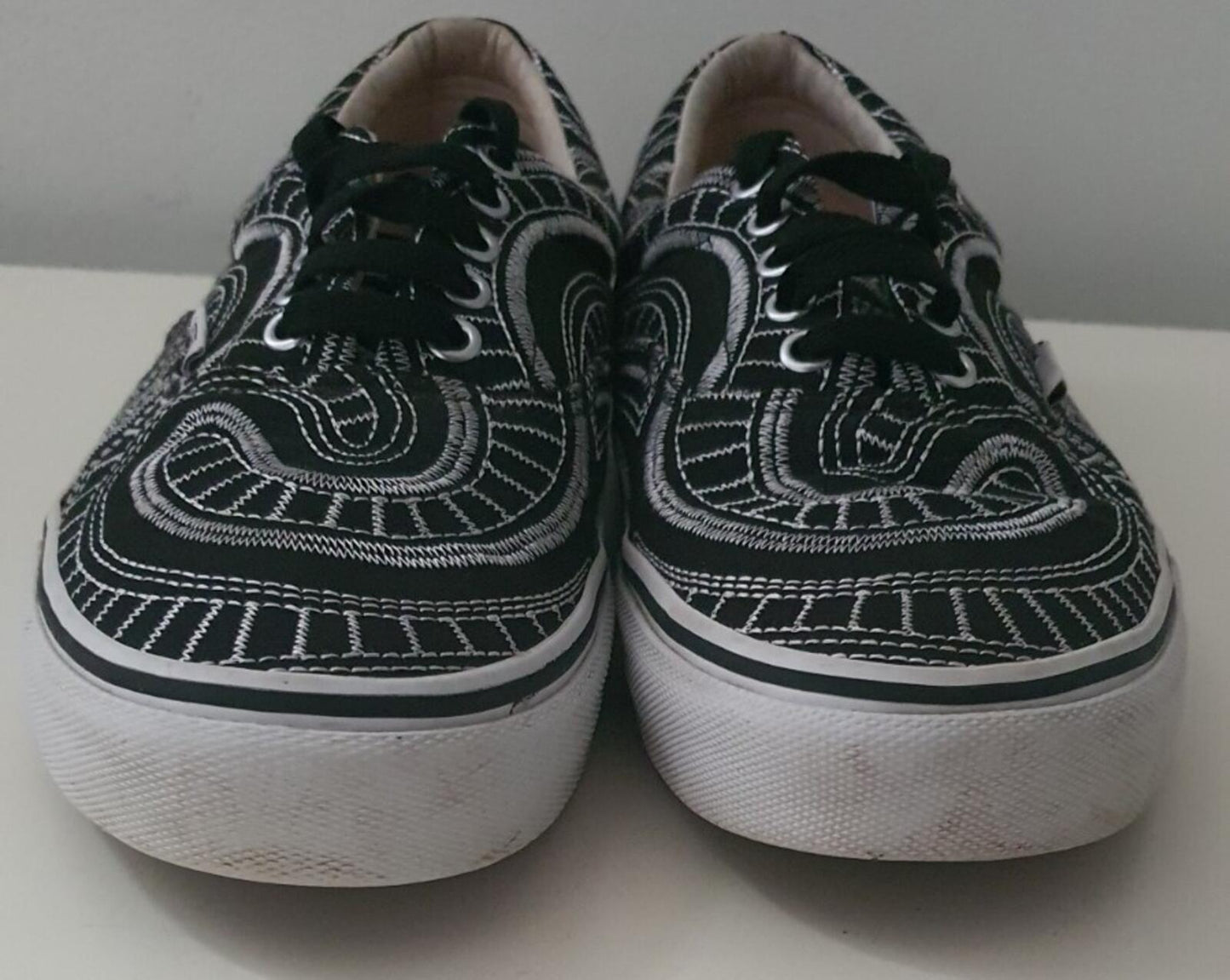 SS14 Supreme x Vans Era Spiral US 10 UK 9 EUR 43 Black Trainers Vintage Shoes
