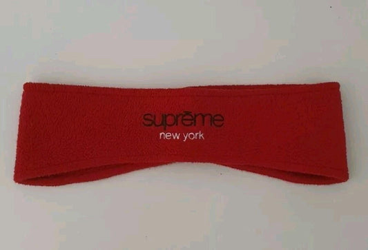 Cinta para la cabeza de forro polar rojo FW18 Supreme x Polartec