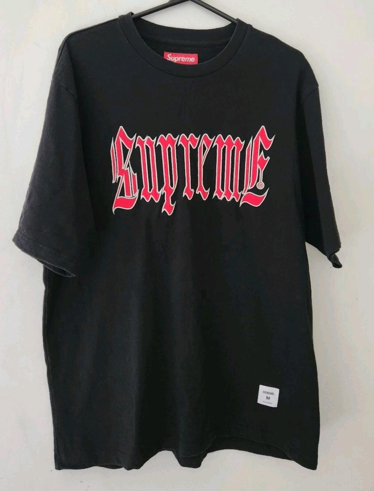 SS24 Supreme Old English S/S Top Black Tee Size M