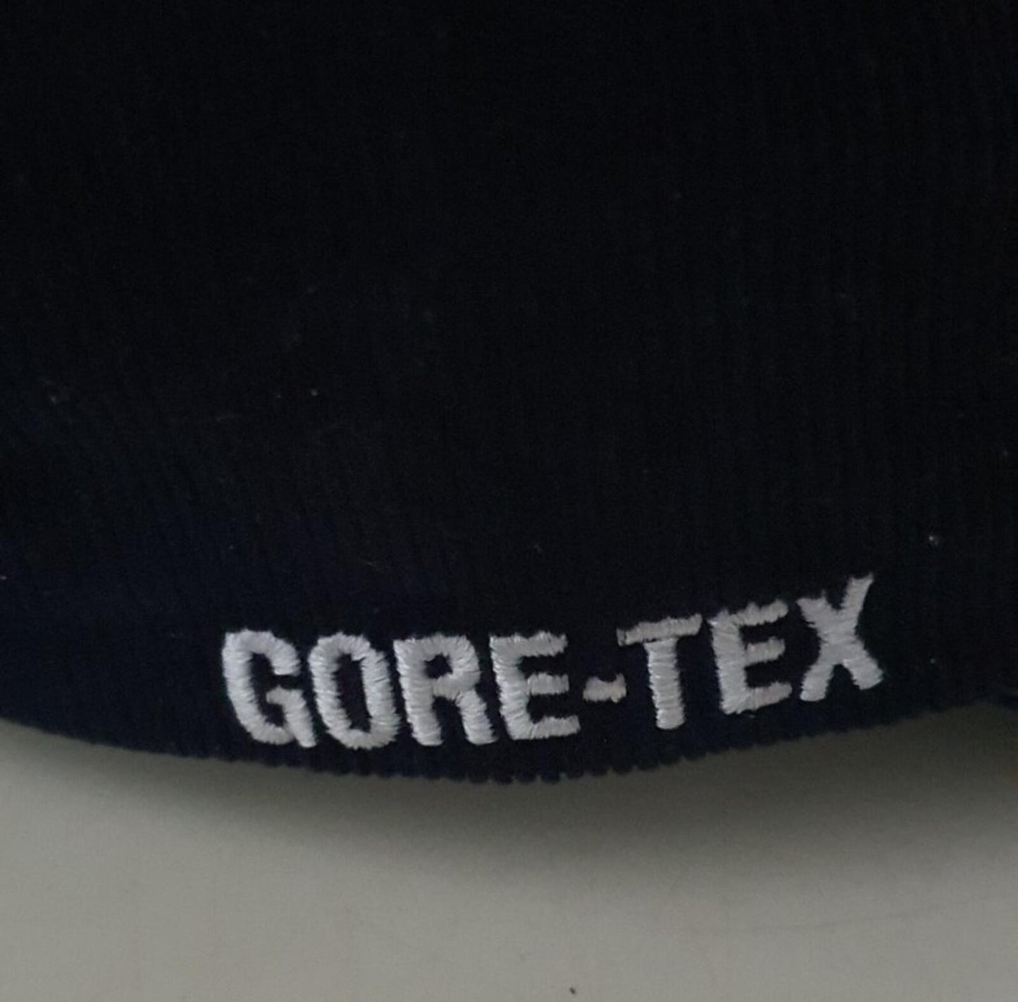 FW21 Supreme GORETEX corduroy Classic Logo 6-panel navy Cap water resistant hat