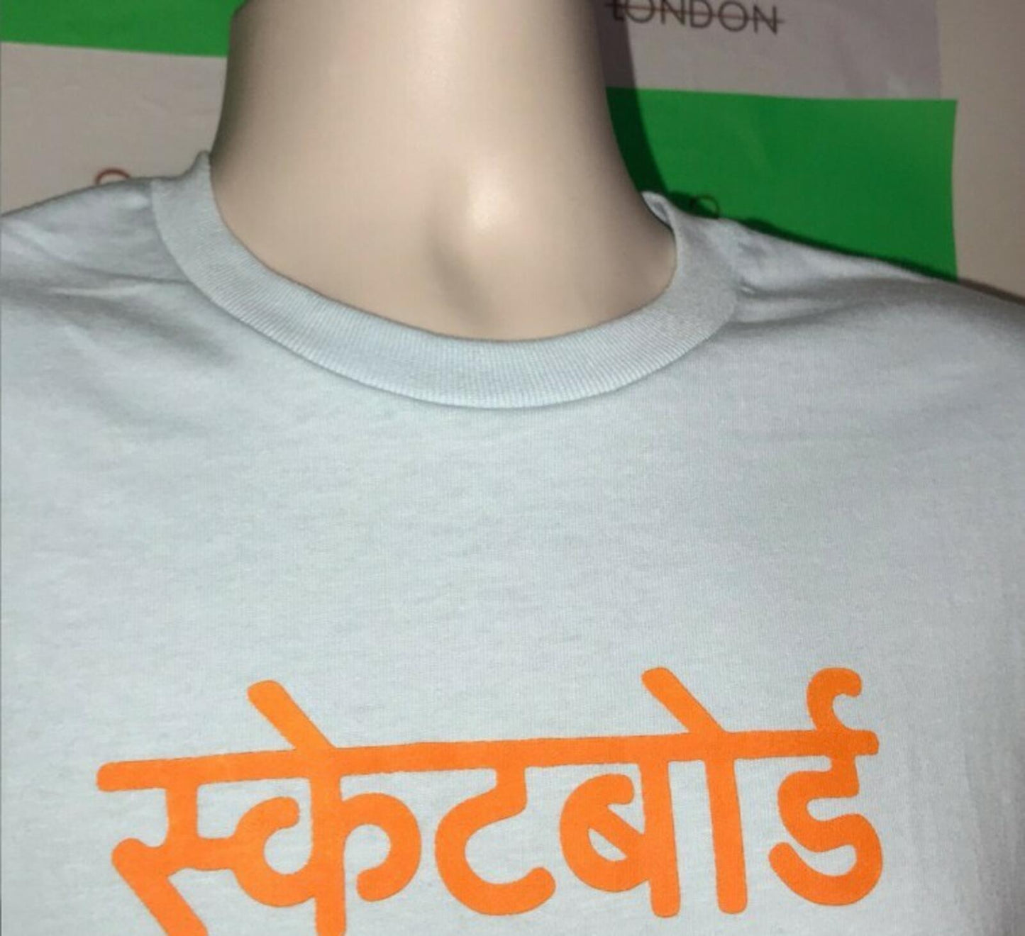 FW18 Supreme Bombay Tee palm blue T-Shirt Größe M Medium hellblau