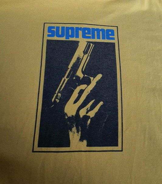 SS05 Supreme STAX Records Gun Camiseta Amarilla Talla M