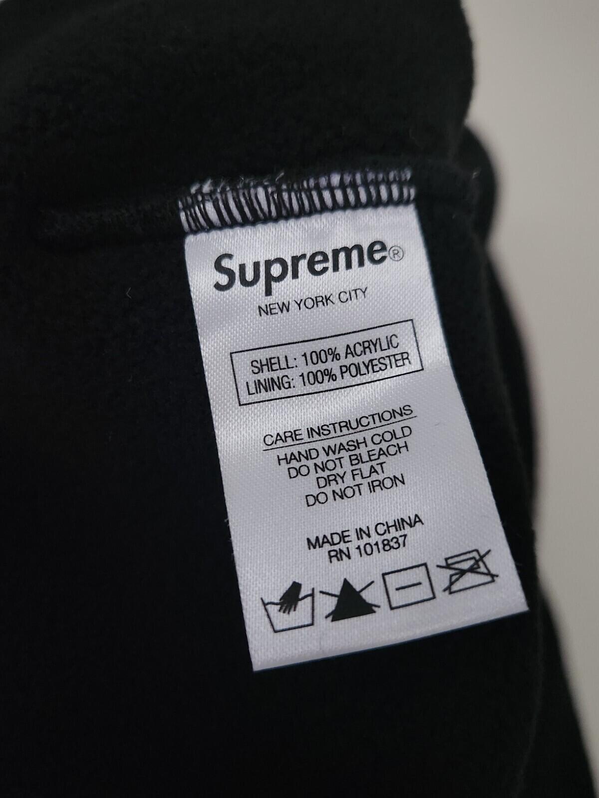 FW20 Supreme Chullo Windstopper Ohrenklappen-Beanie Schwarz GORE-TEX