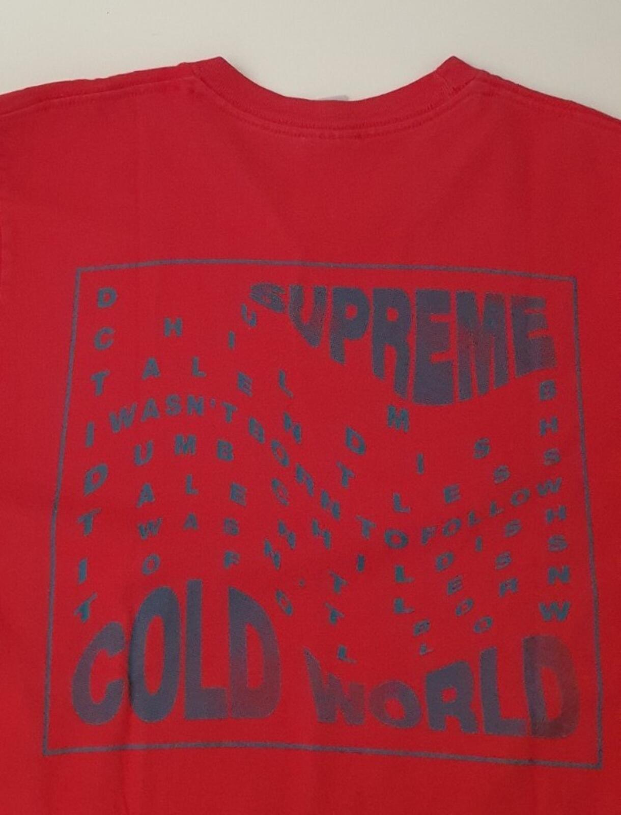 Camiseta roja talla M Supreme Cold World SS16
