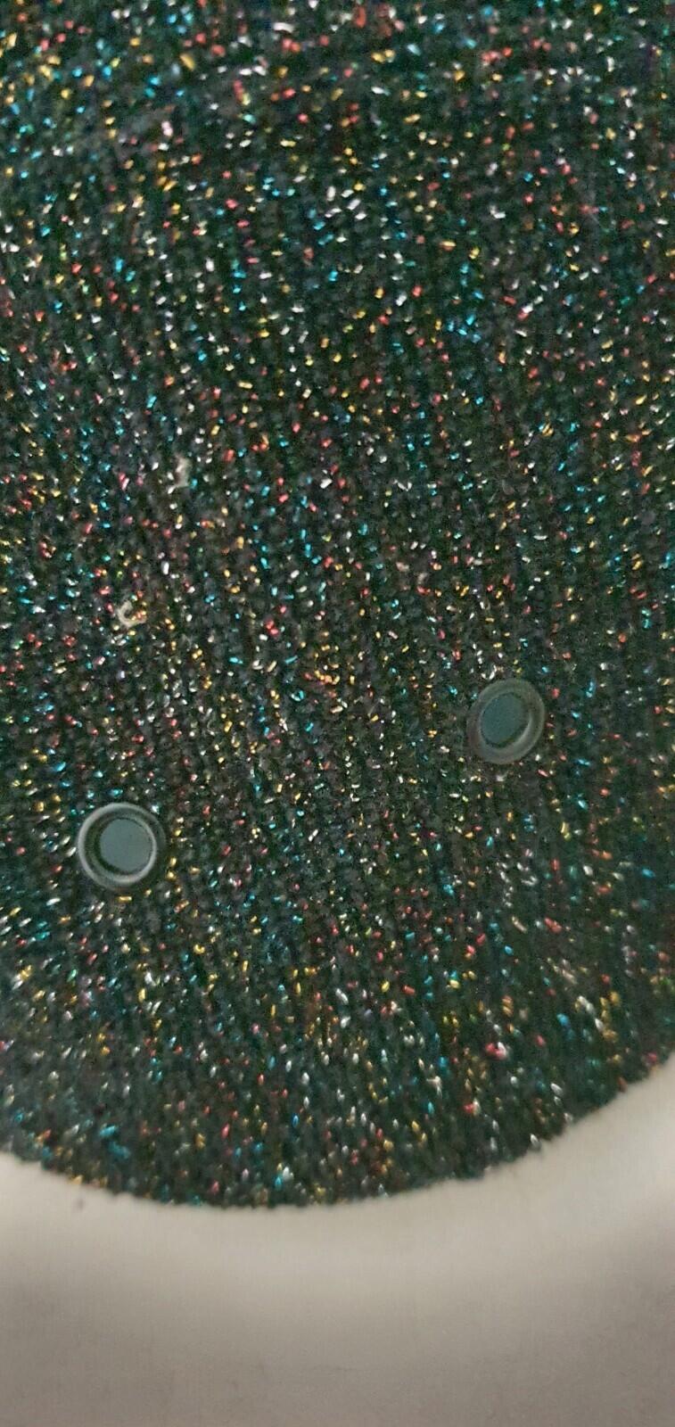 Gorra campamento Supreme Glitter Terry SS19 Negra