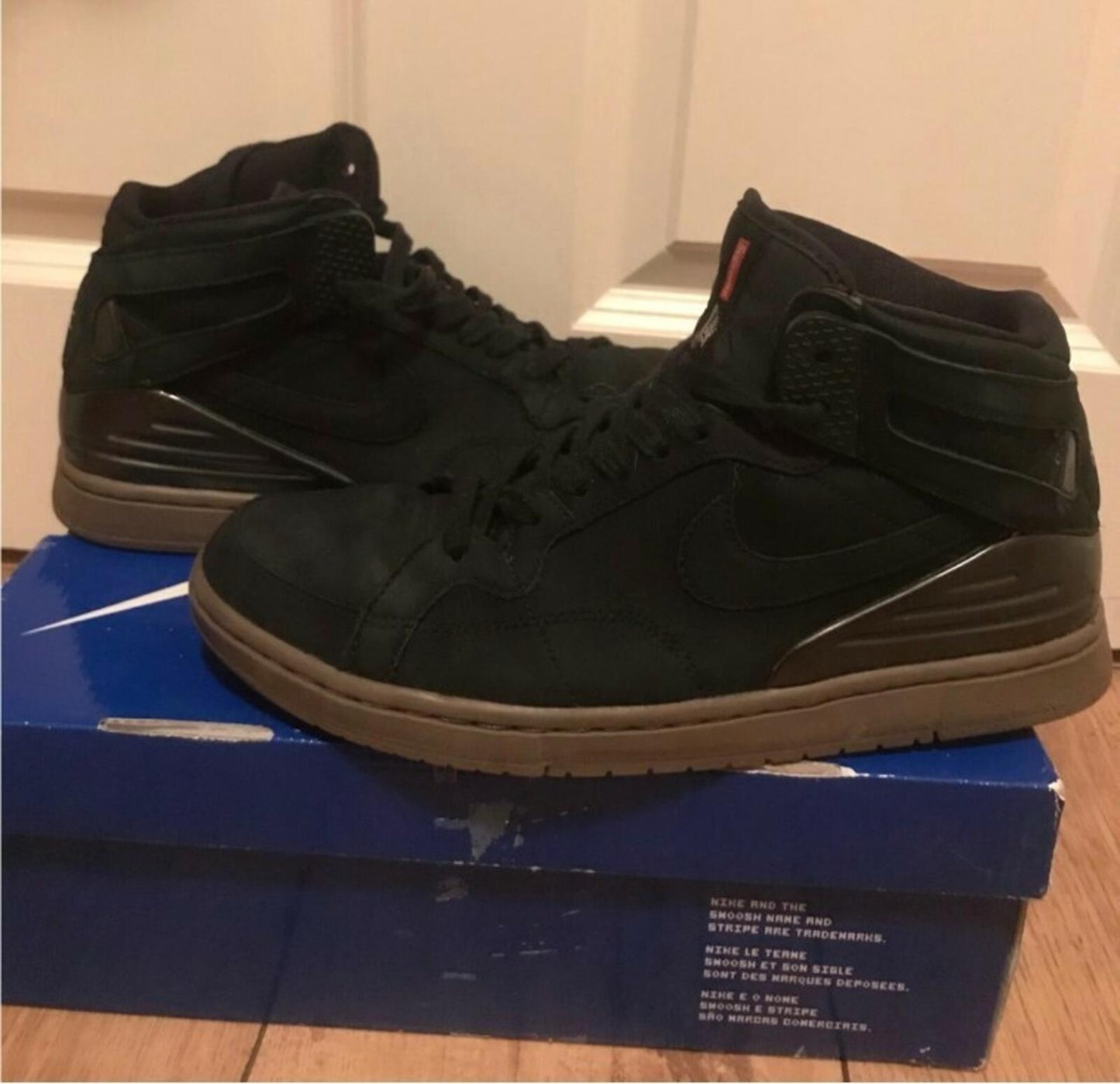 FW11 Supreme Nike Zoom Air 94 Hi black US 9.5 UK 8.5  EUR 43 trainers lot Rare