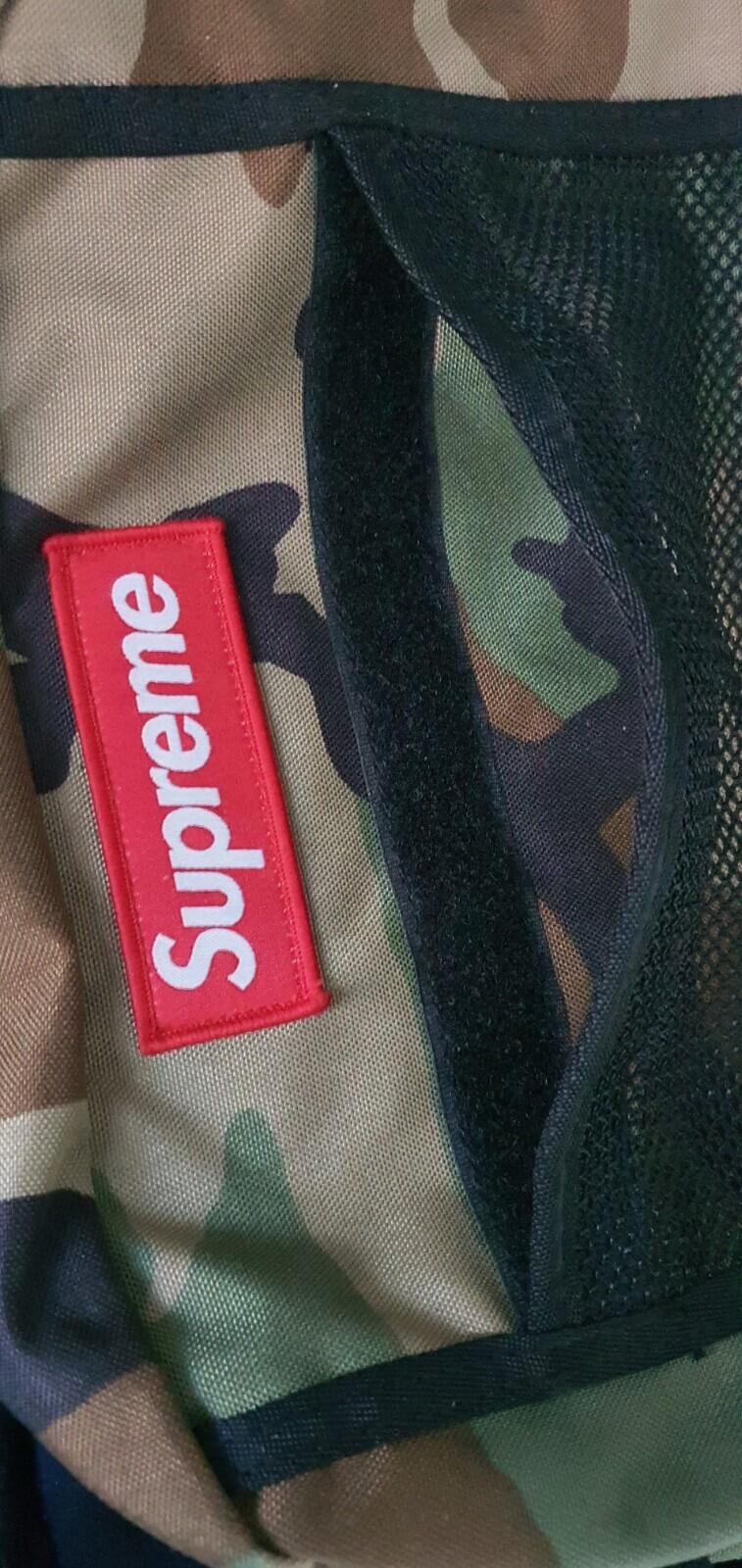 FW15 Supreme shoulder bag woodland camo Cordura Fabric camouflage box logo Rare