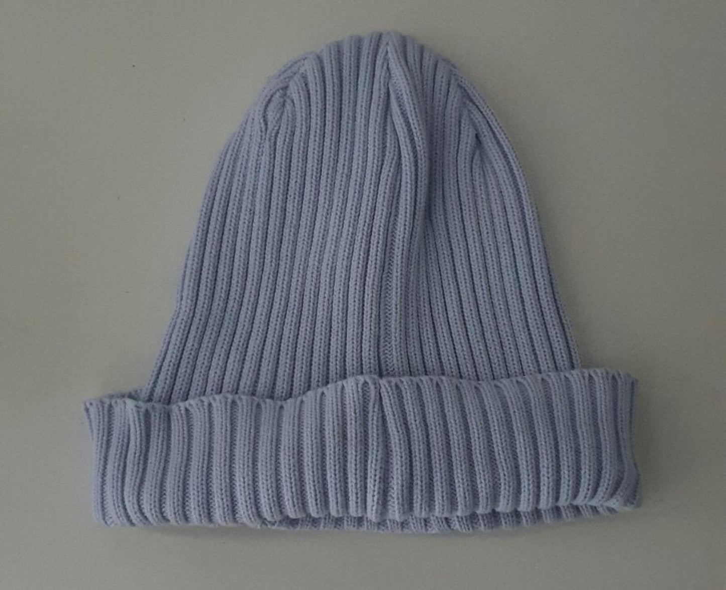 FW22 Supreme Overdyed Patch beanie Light Blue Made In Korea Hat