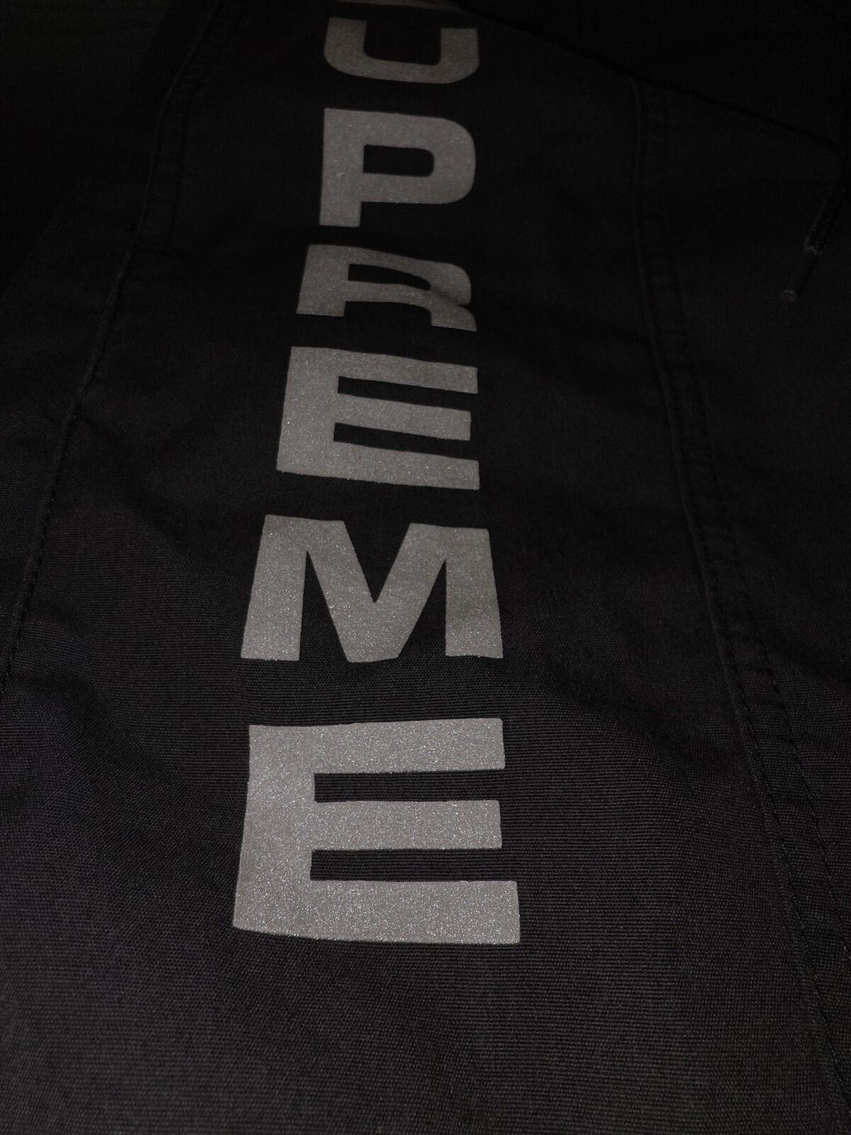 SS15 Supreme Reflective Logo Swim Short Black Größe M