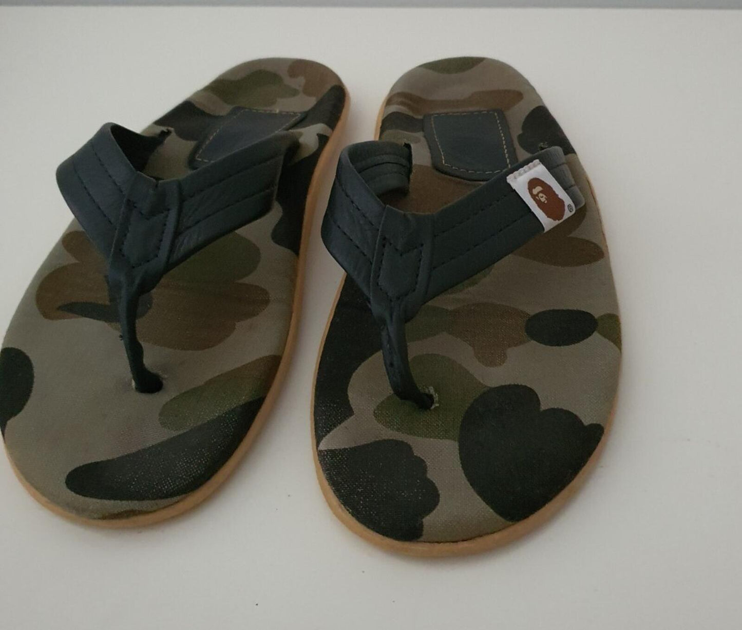 A BATHING APE Island Slipper Thong Sandal slides UK 8 US 9 EU 42.5 BAPE Vintage