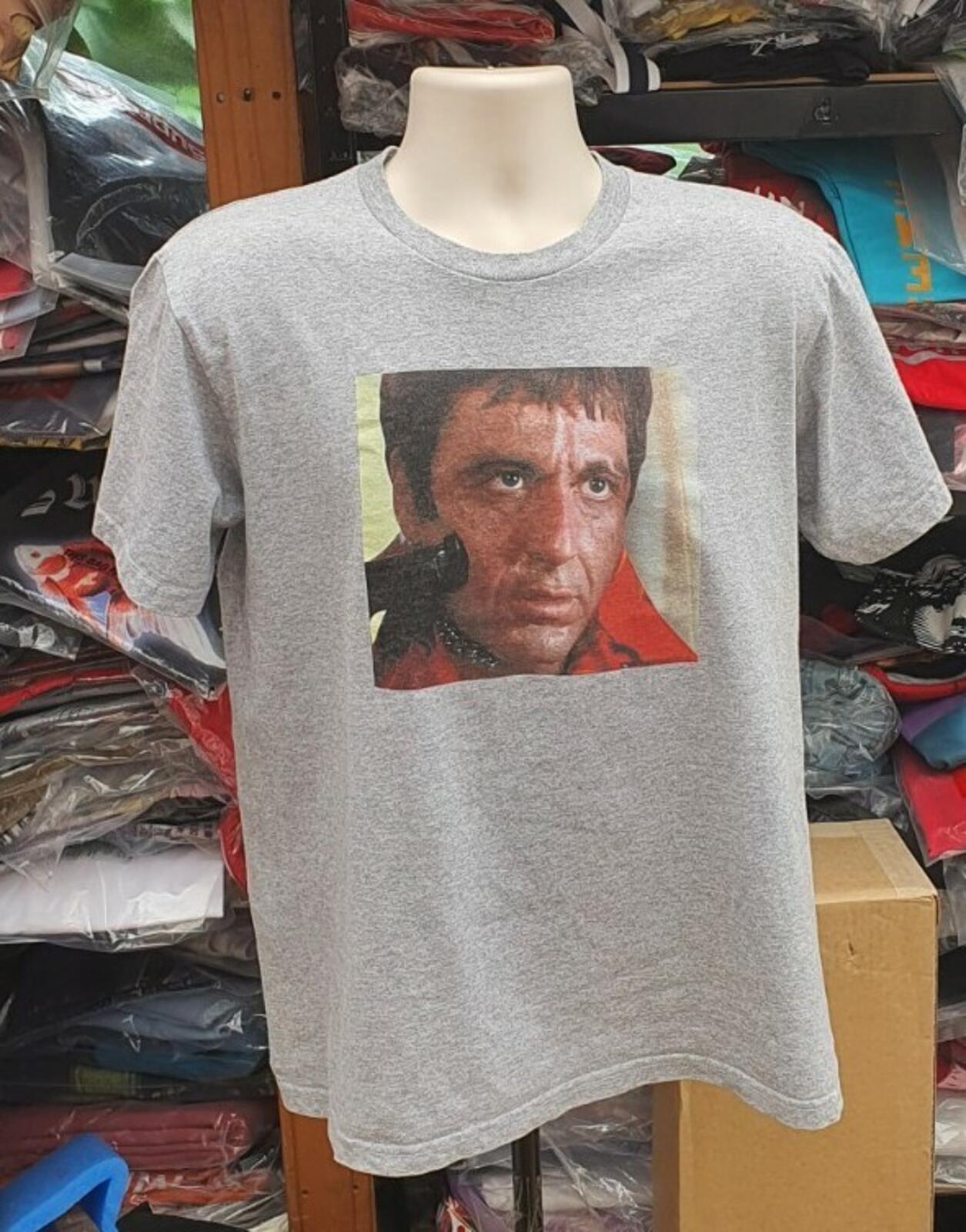 FW17 Supreme x Scarface Shower tee heather grey T-shirt M medium Tony Montana