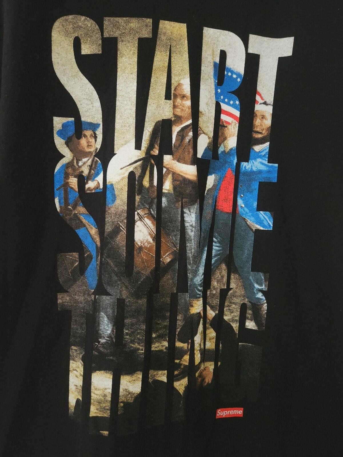 SS08 Supreme Start something Tee Black Size M