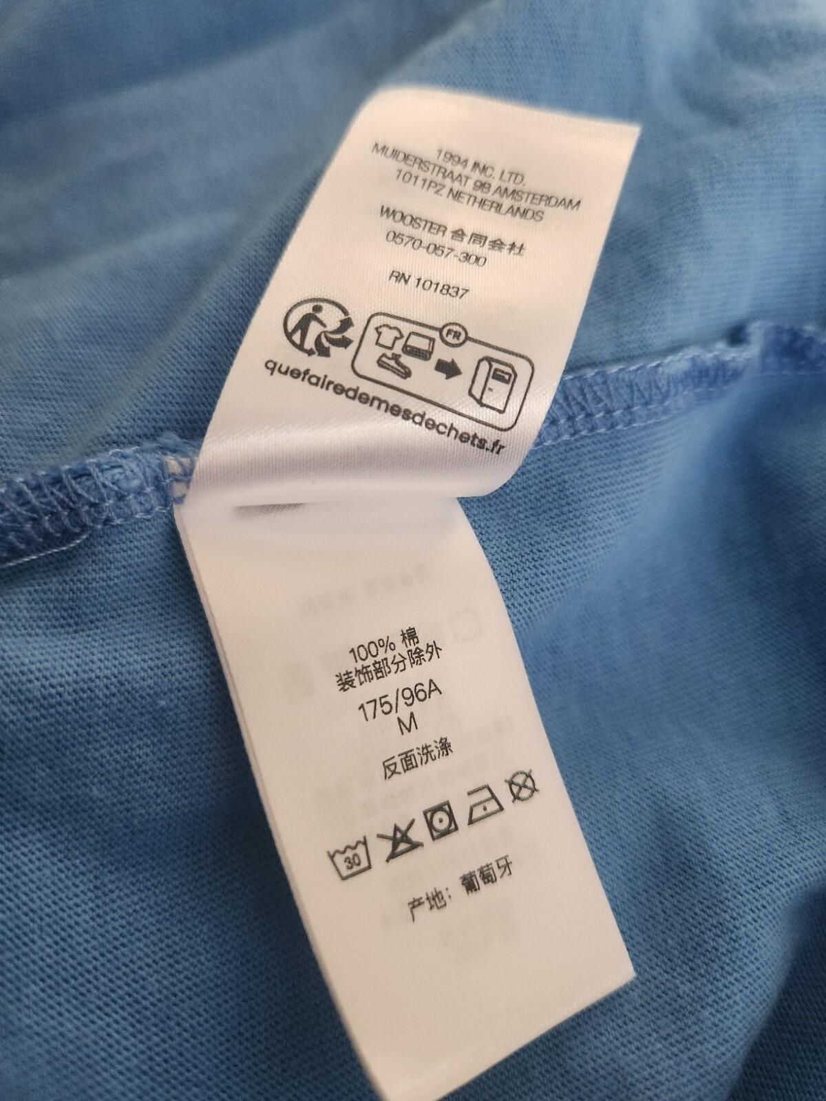 Camiseta de manga larga FW23 Supreme Racing Intarsia azul talla M cuello redondo