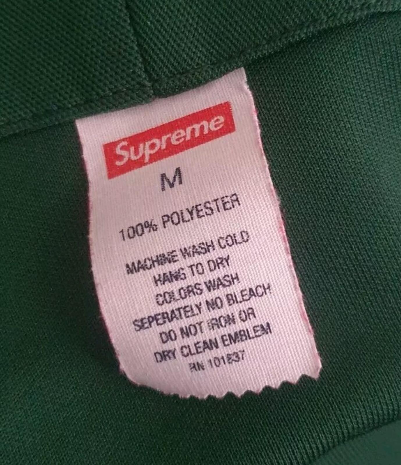 SS17 Supreme Snake Script Logo baseball Jersey M Medium tee t-shirt Green Top