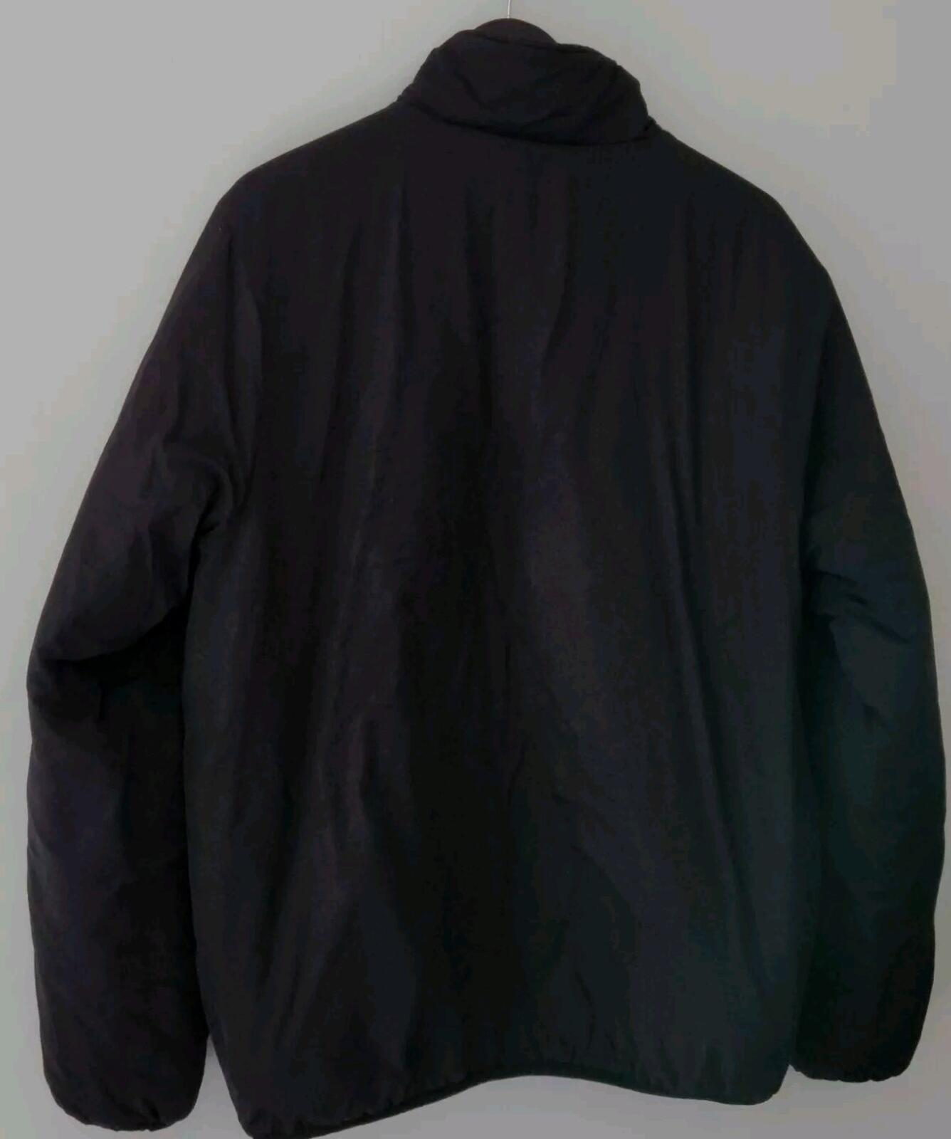 FW15 Supreme Reversible Pullover Puffer Jacket Größe L groß Seltene Jacke Schwarz