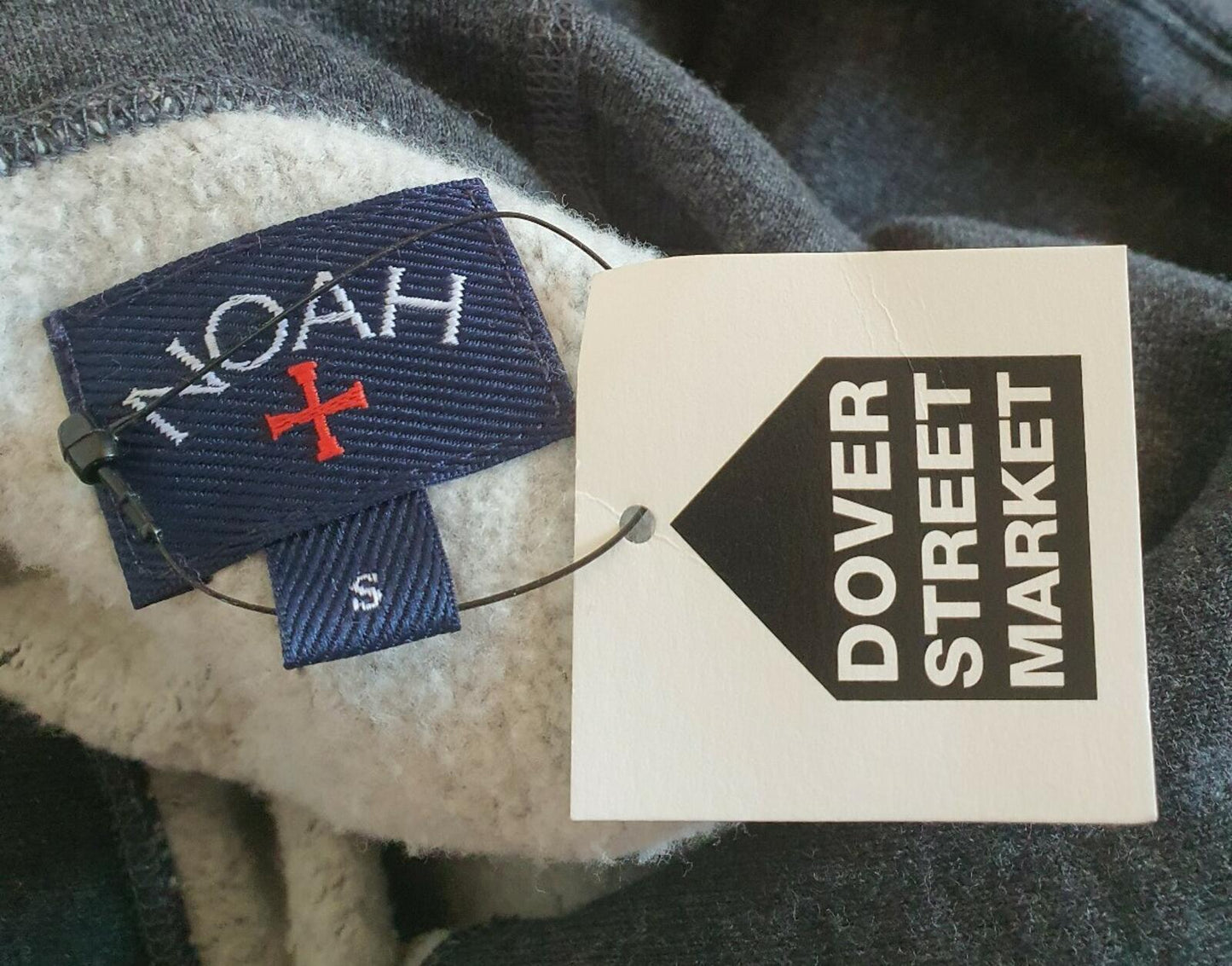 FW19 NOAH Jolly Roger Hooded Sweatshirt Charcoal Size S