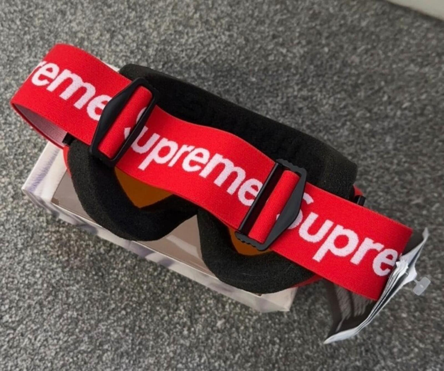 FW15 Supreme x Smith Cariboo Otg Ski Google Red goggles Built In U.S.A Accessory