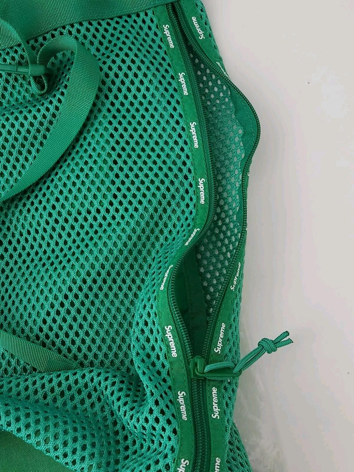 SS23 Supreme Mesh Rucksack Grün Tasche 21L Neu mit Etikett