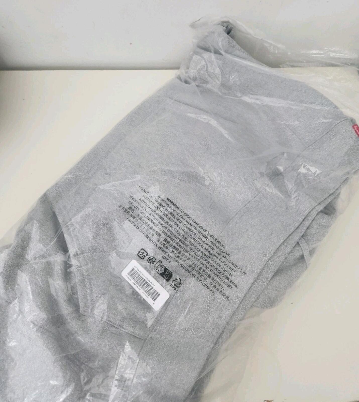 SS23 Supreme Glitter Arc Hooded Sweatshirt Heather Grey Size XL