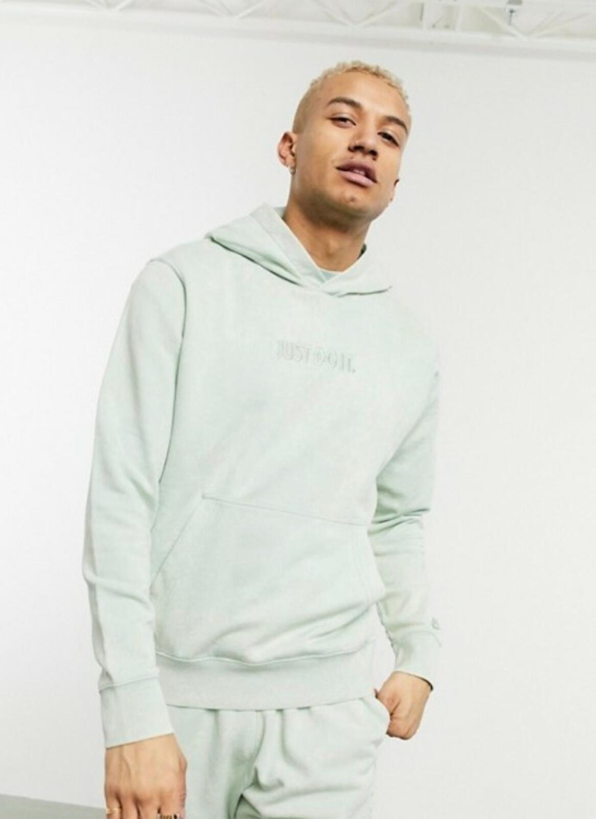 NIKE Just do it wash green hooded sweatshirt size XS hoodie New Pullover