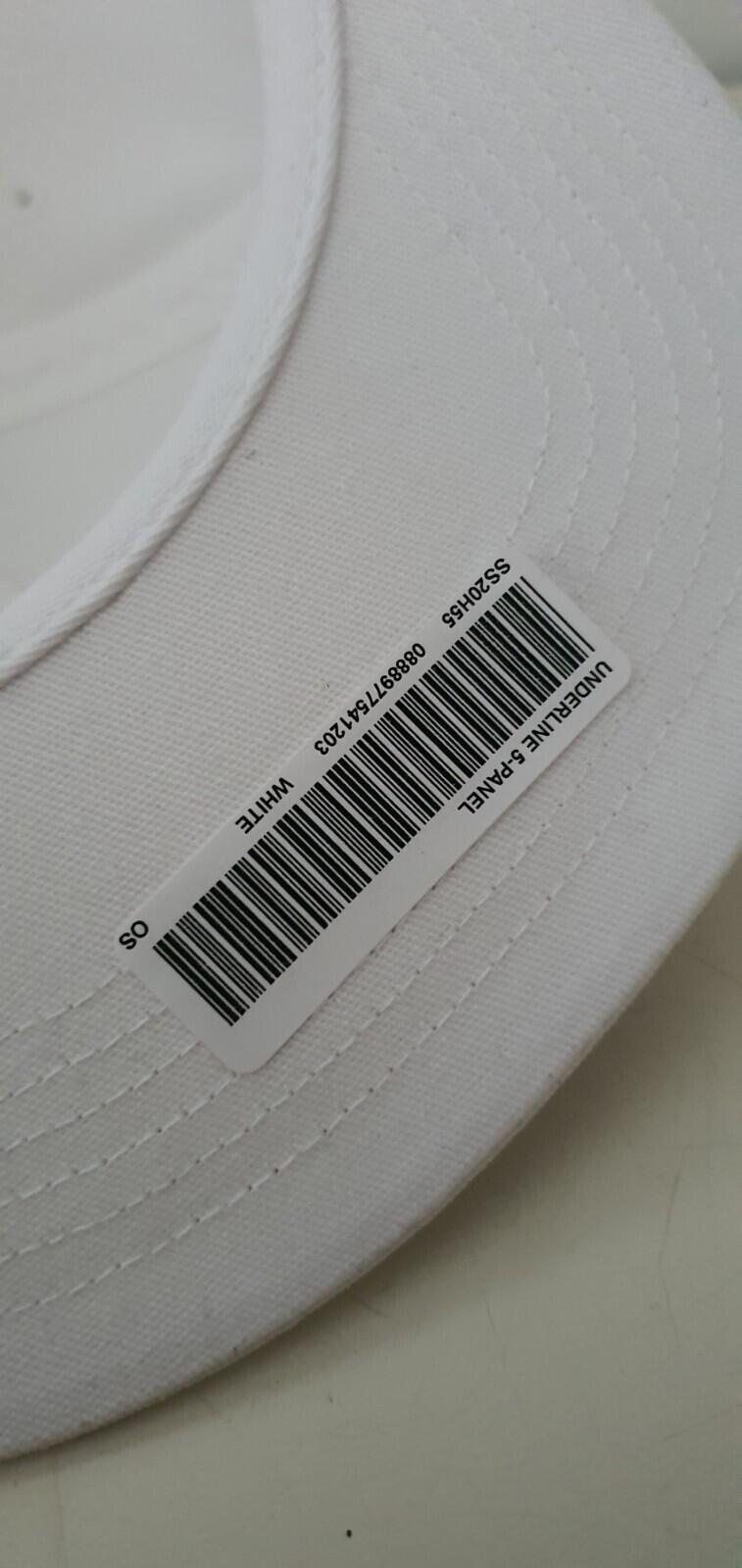 SS20 Supreme Underline 5-panel Cap White