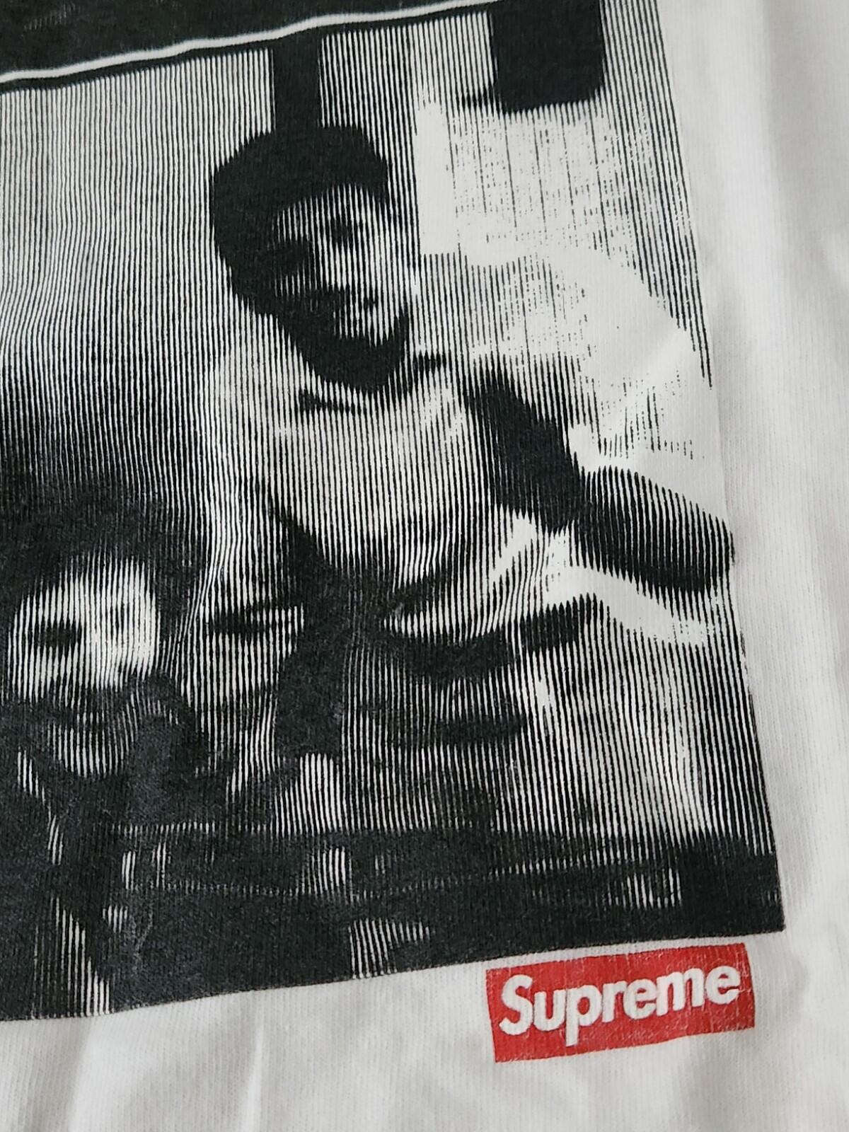 SS09 Supreme x Malcolm McLaren World Famous Tee White T-Shirt L Large Vintage