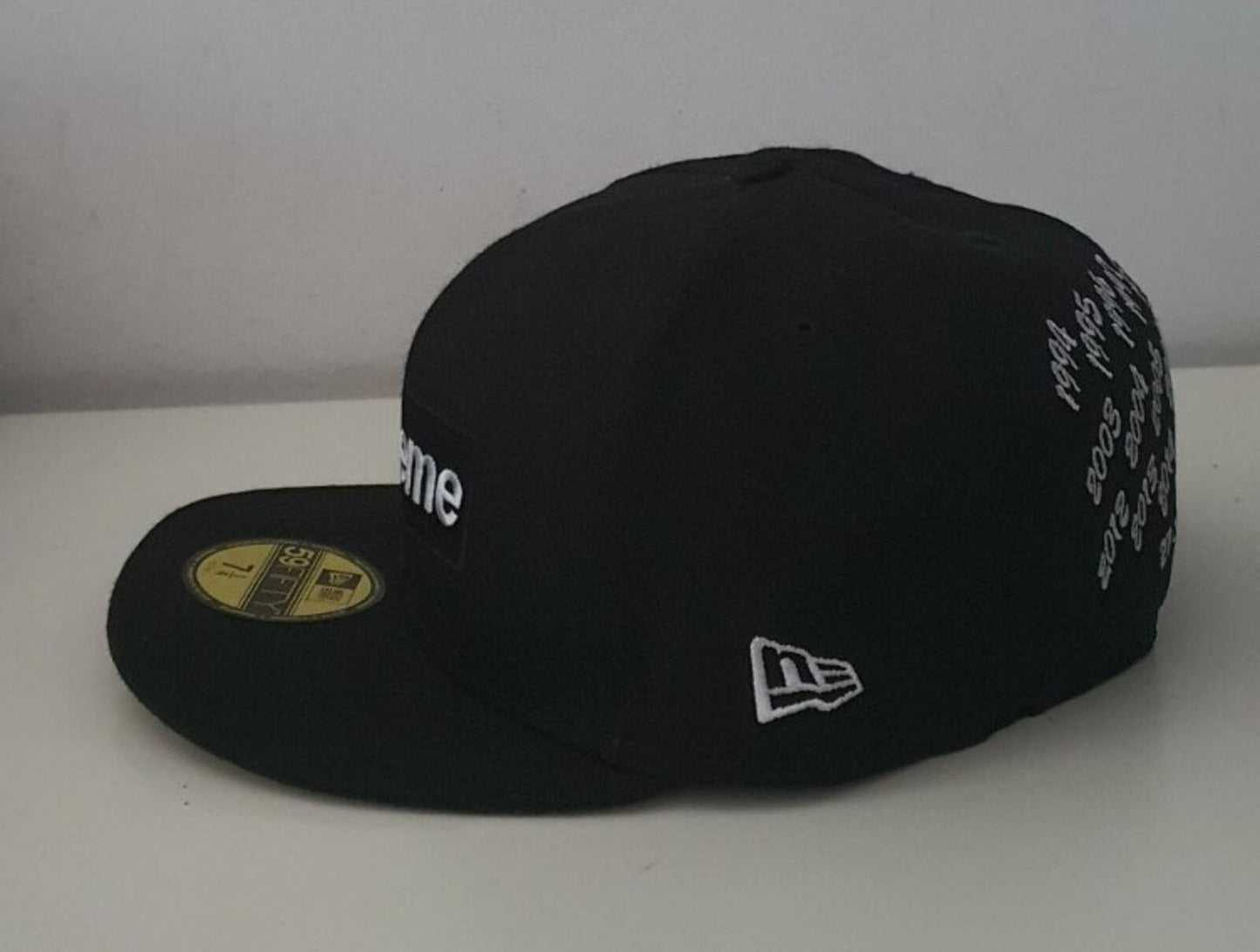 SS21 Supreme Champions Box Logo New Era size 7 1/4 black cap hat snapback