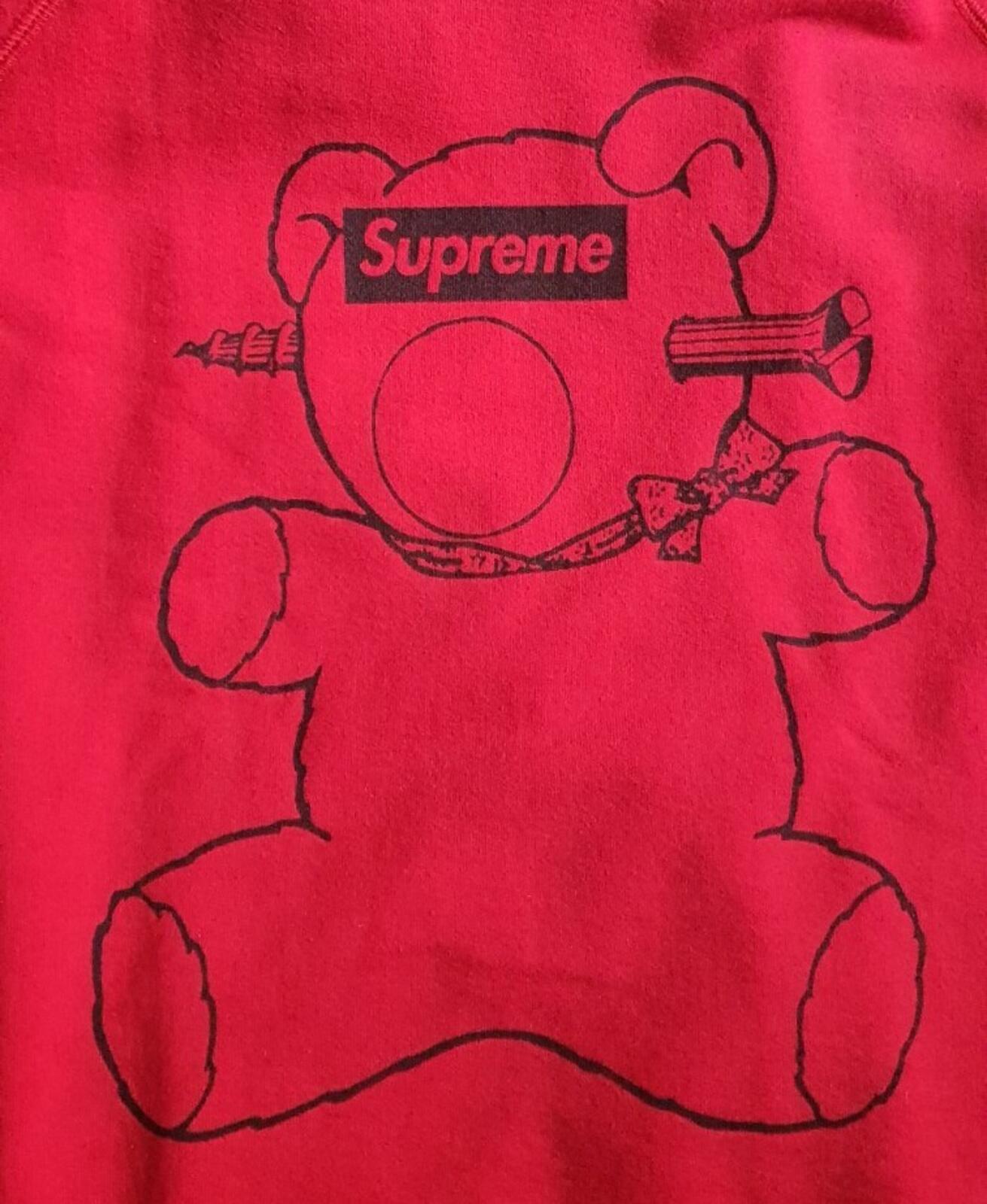 SS15 Supreme x Undercover Teddy Bear red crewneck M medium sweatshirt Rare