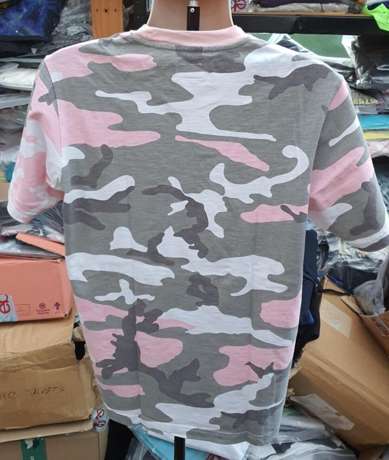 SS18 Supreme Pocket Tee Pink Camo Size M