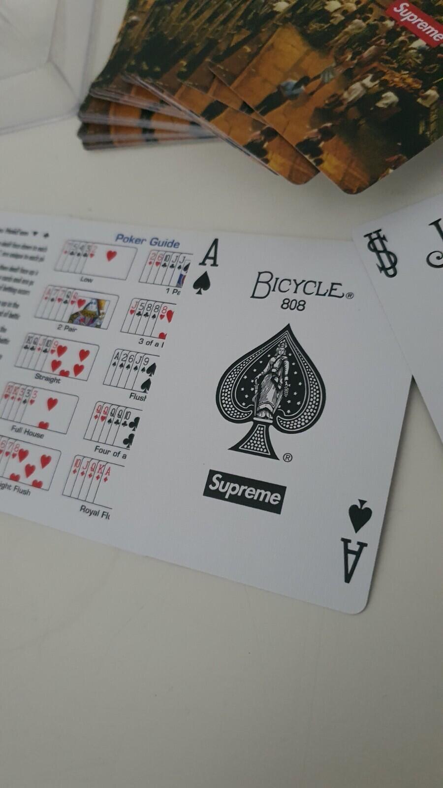 FW10 Supreme x Bicycle Street Scene Playing Cards vintage from 2010 Very Rare