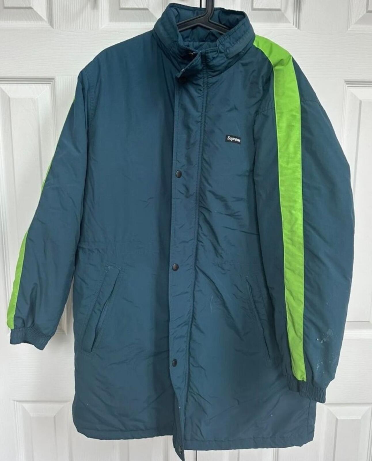 FW17 Supreme Stadium Parka Teal Size S