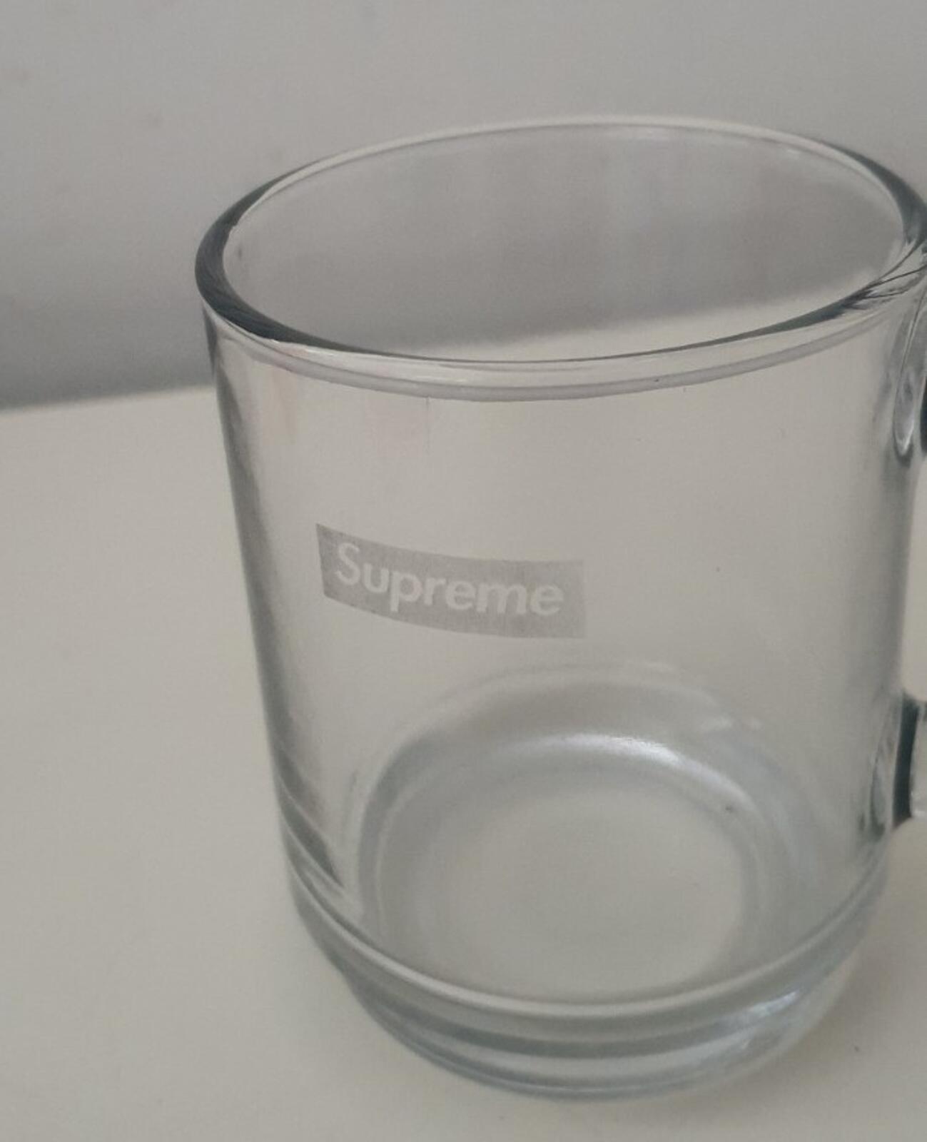 SS23 Supreme x Duralex Glass mug durable tempered glass 8.75oz clear New
