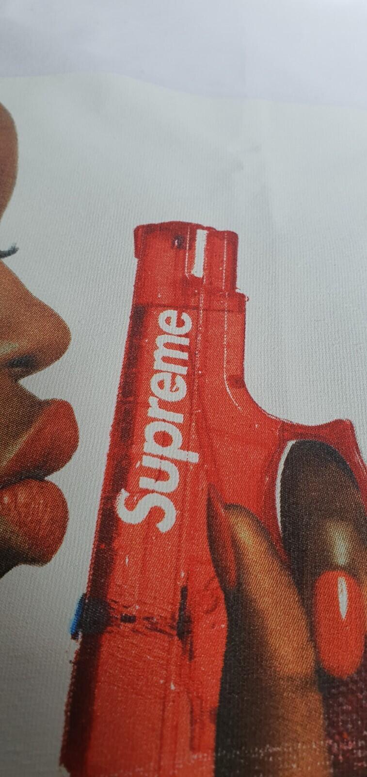 SS21 Supreme Water Pistol Tee size L large white t-shirt
