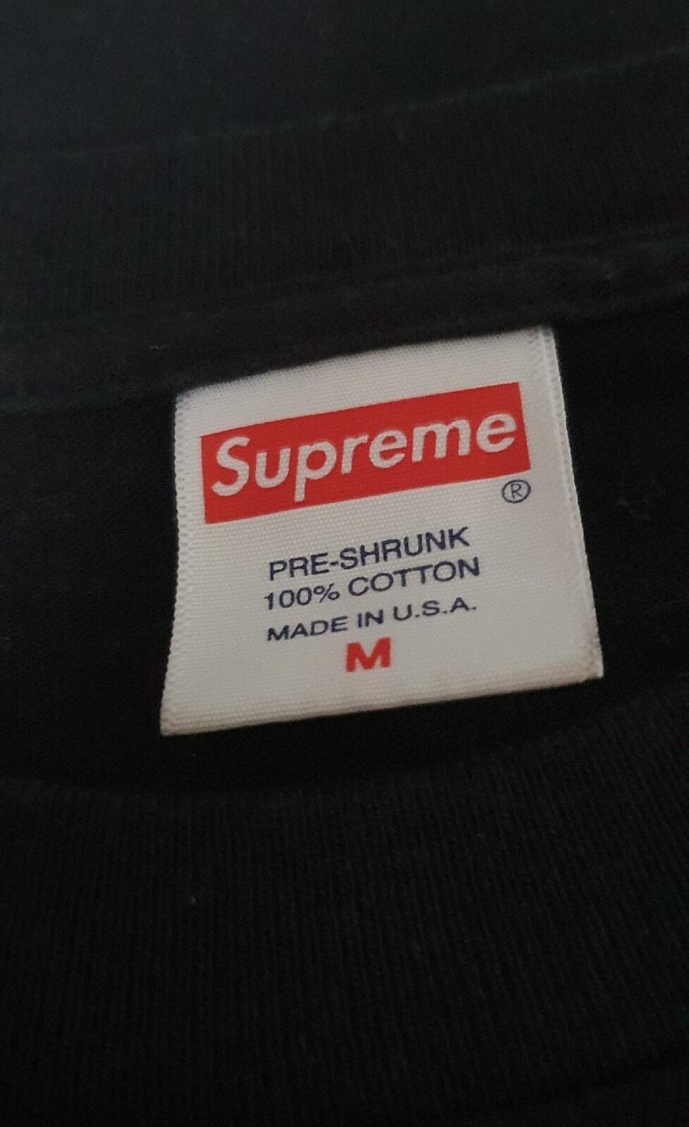 SS21 Supreme Milano Tee Navy Size M