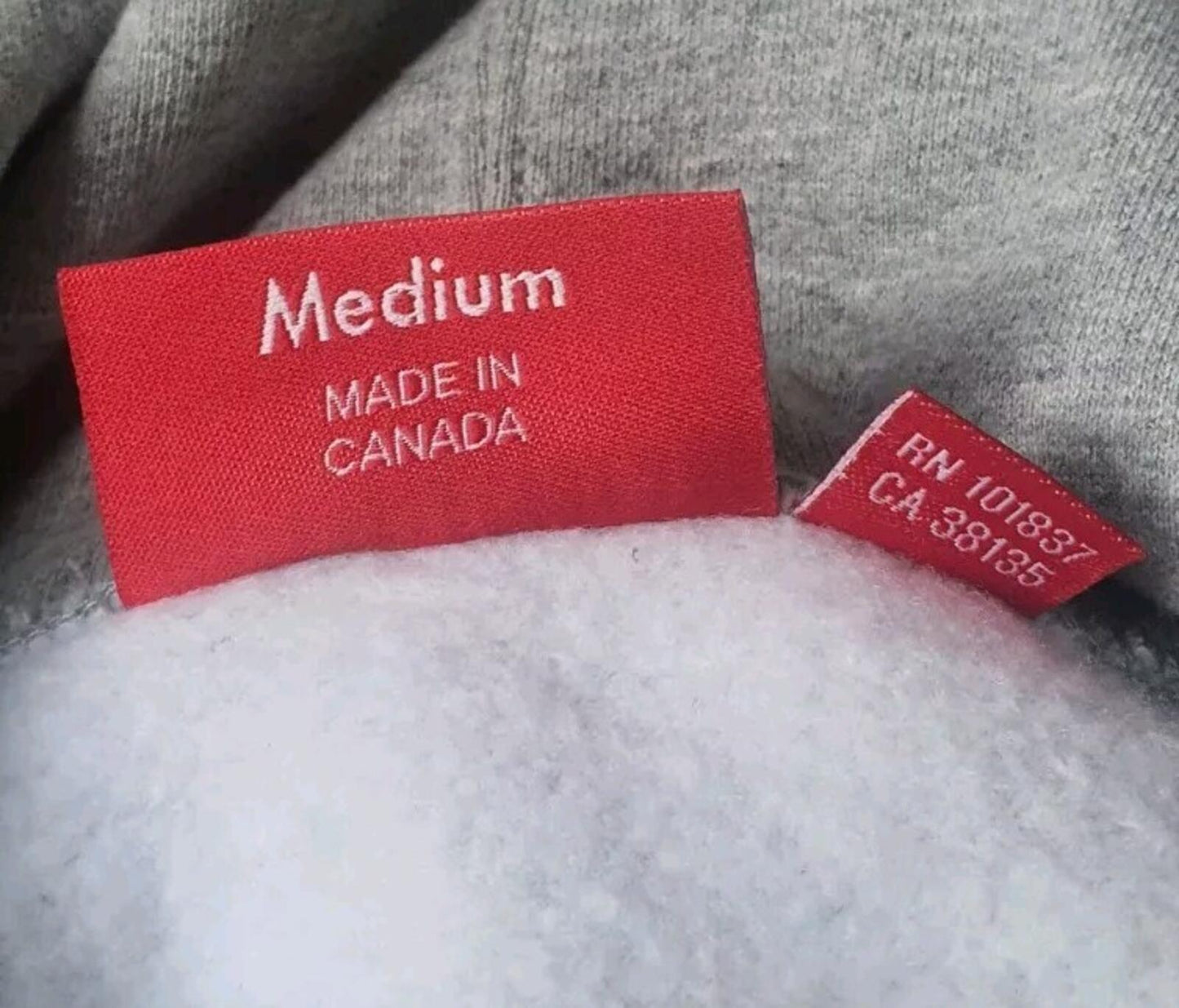 SS23 Supreme Fiend Hooded Sweatshirt Heather Grey Size M