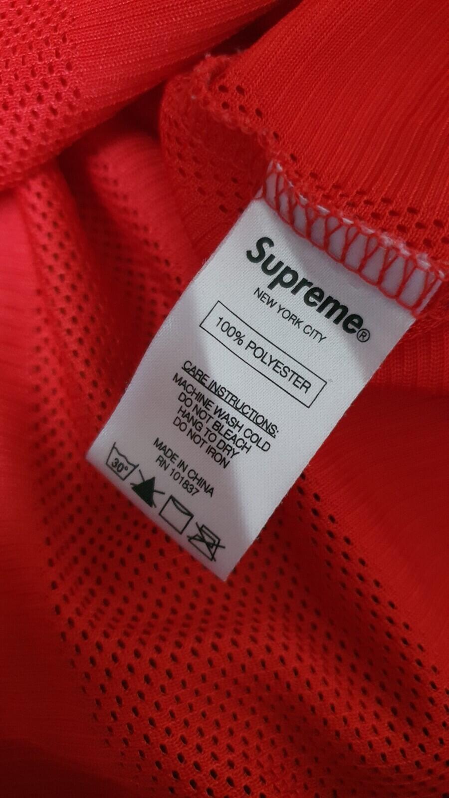 SS16 Supreme Mesh Stripe Tank Top small Red sleeveless size M medium