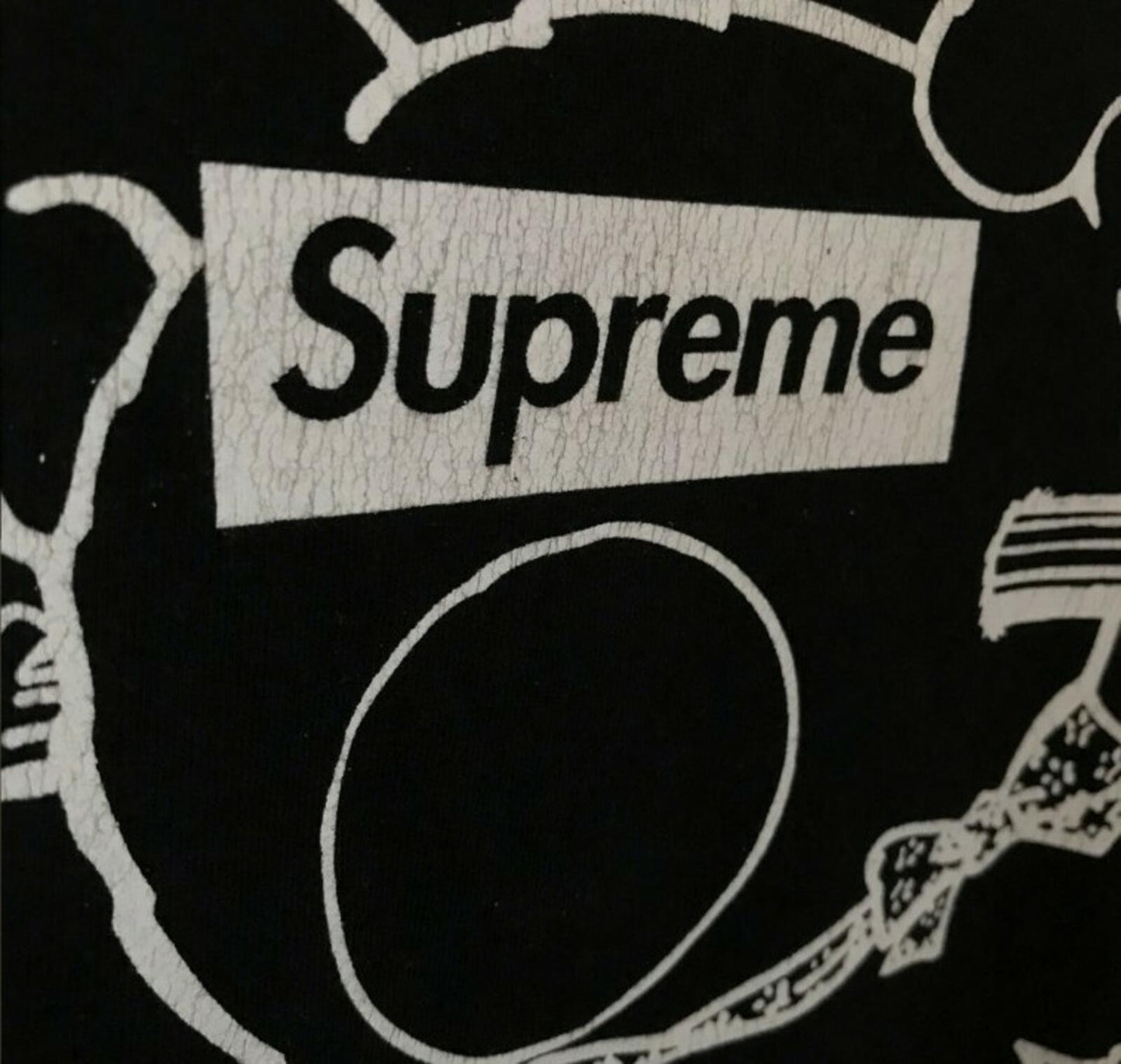 SS15 Supreme x Undercover Teddy Bear Tee Black Size XL