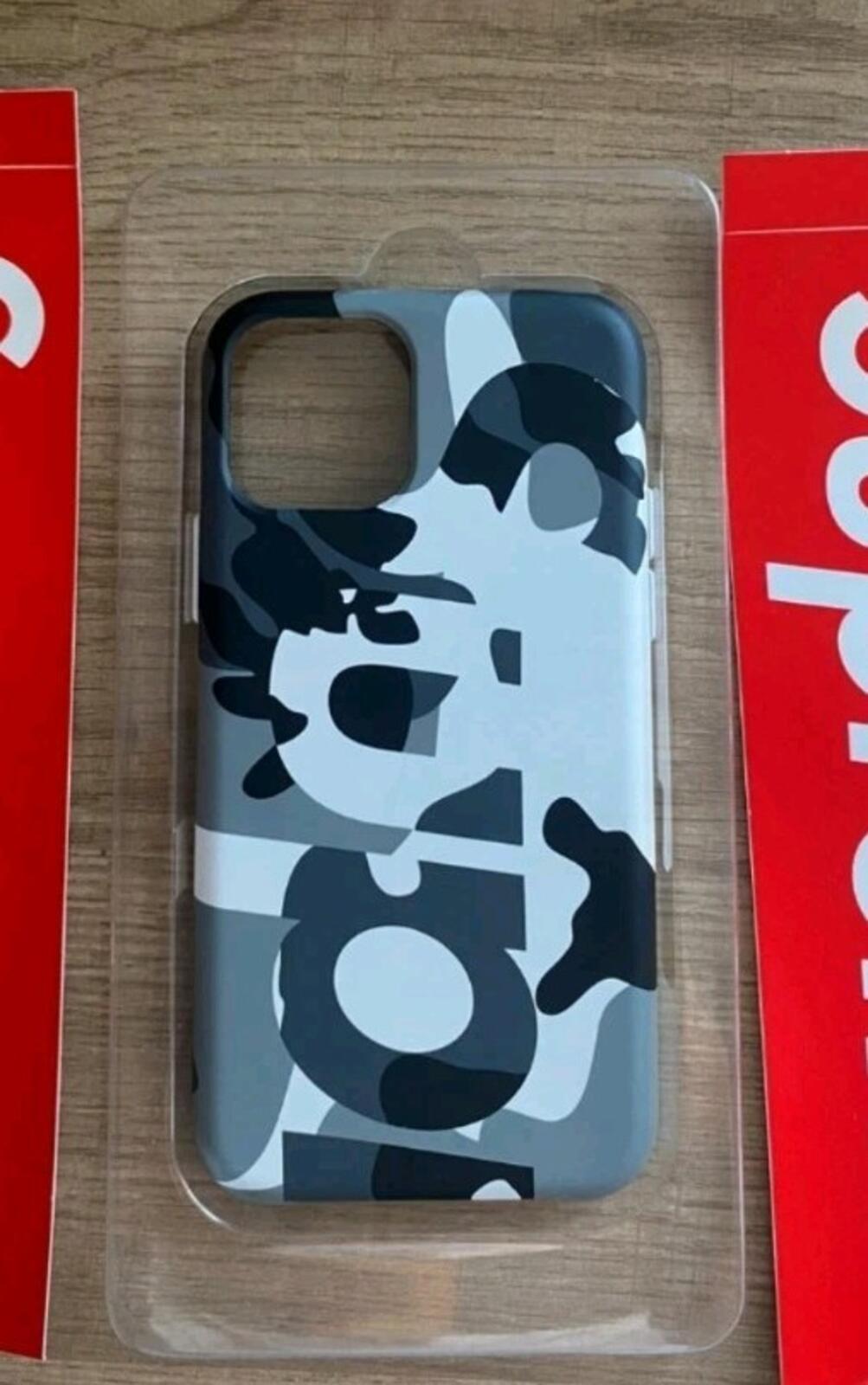 FW20 Supreme Camo iPhone Case Snow Camo Accesorio iPhone 11 Nueva Protectora