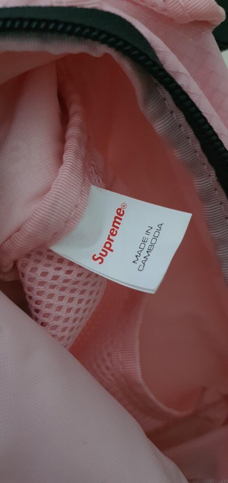 SS22 Supreme side bag pink Shoulder Cordura Water resistant Nalgene bottle 500ml