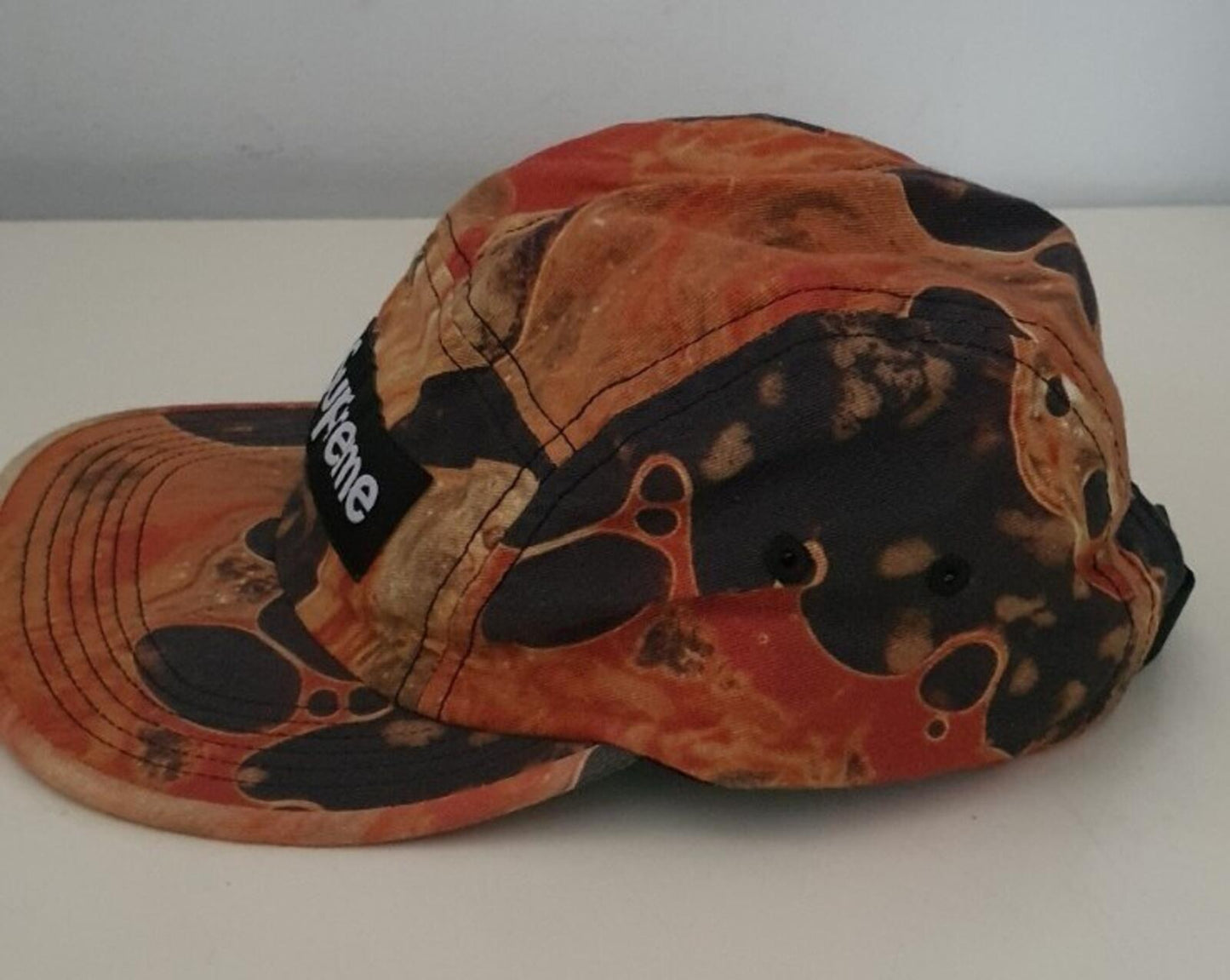 FW17 Supreme Blood and Semen Camp Cap schwarze Hut-Box-Logo