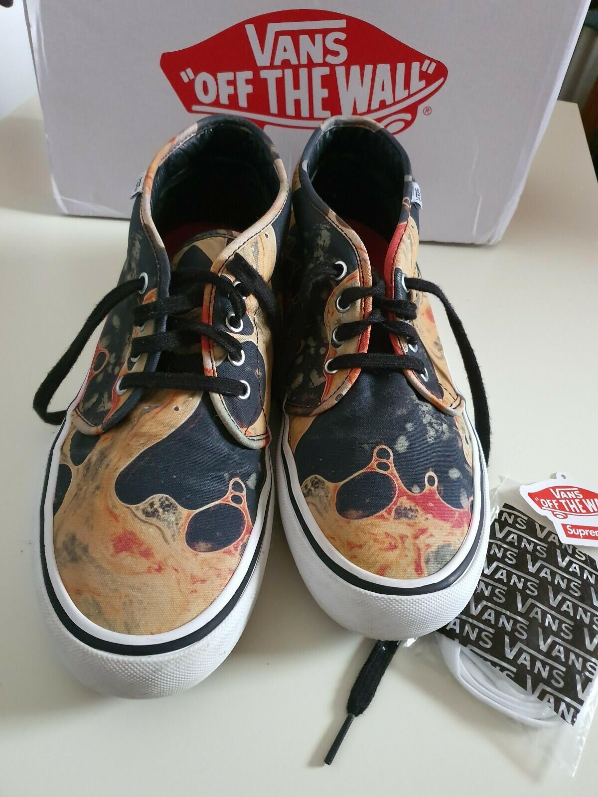 FW17 Supreme Vans Andres Serrano Blood and Semen Chukka UK 10 US 11 EUR 44.5
