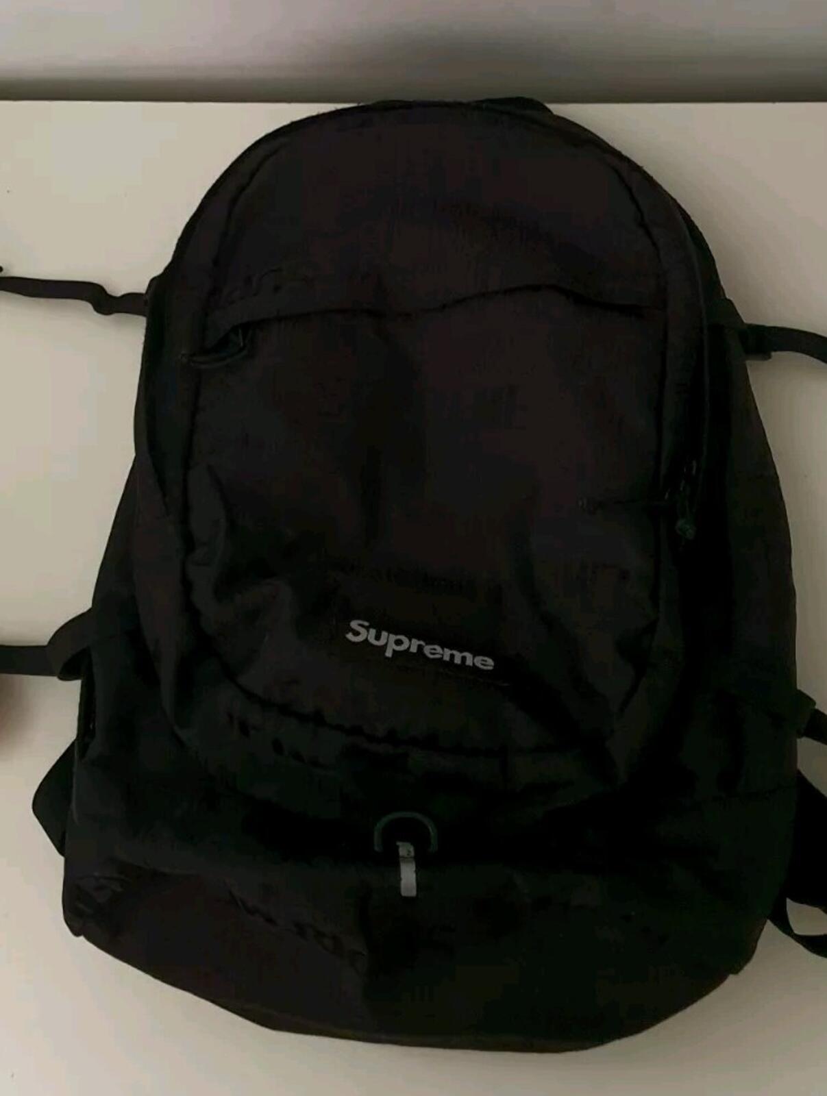 SS19 Supreme Black Backpack Schwarz