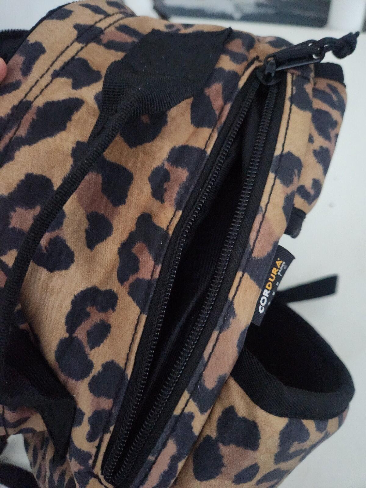 FW20 Supreme Backpack Leopard Bag Water Resistant Nylon Rucksack