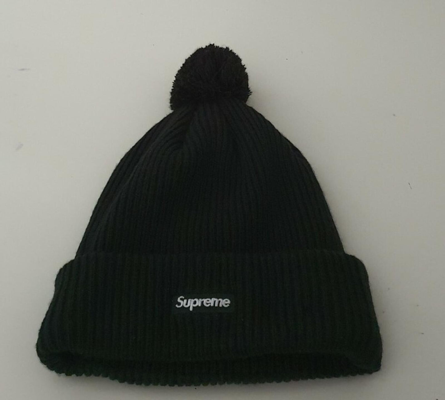 FW13 Supreme New Era schwarze Beanie Small Box Logo Sehr seltene Mütze