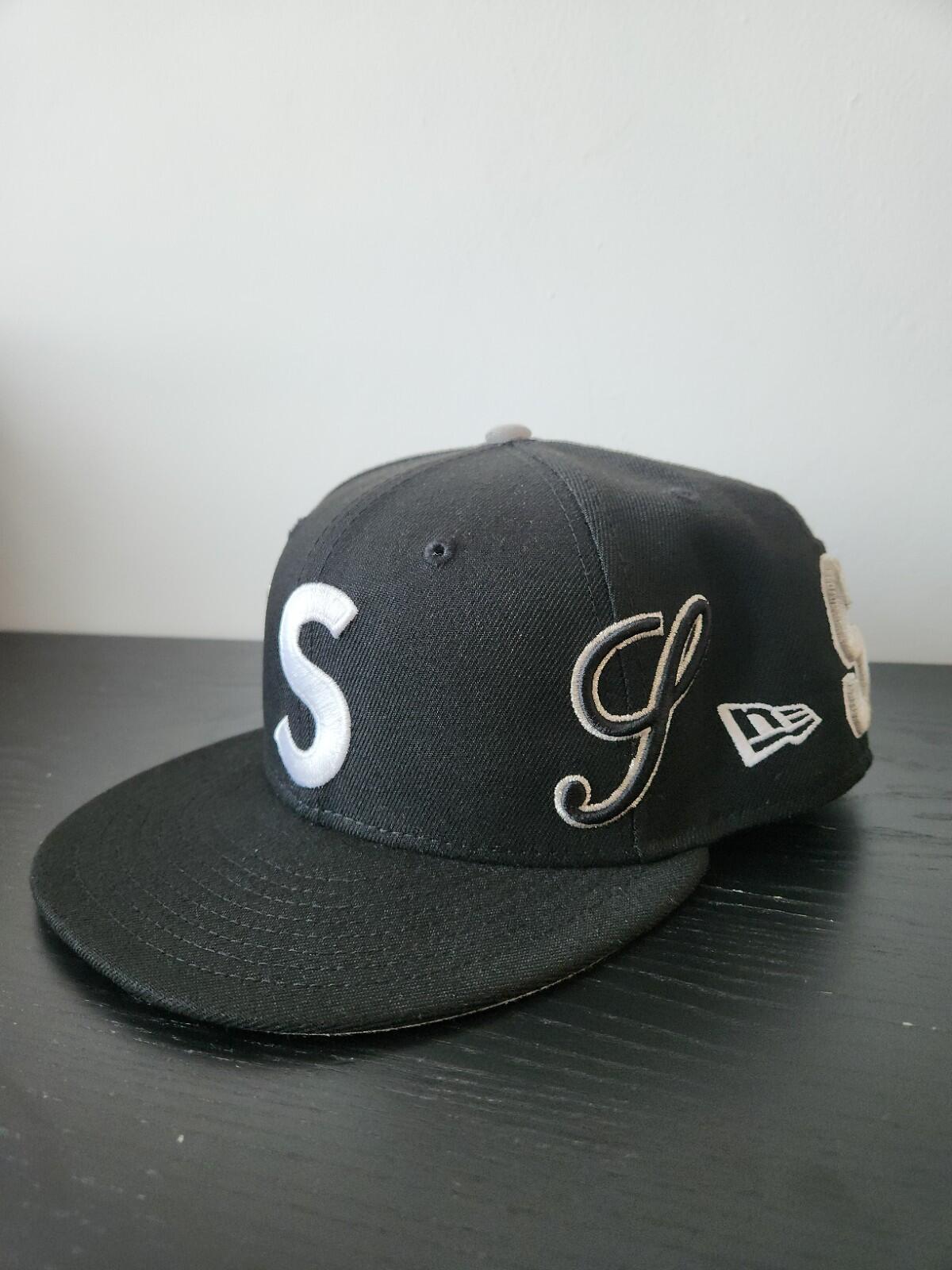 SS25 Supreme Multi S Logo New Era 59Fifty Fitted Cap Black 7 1/4