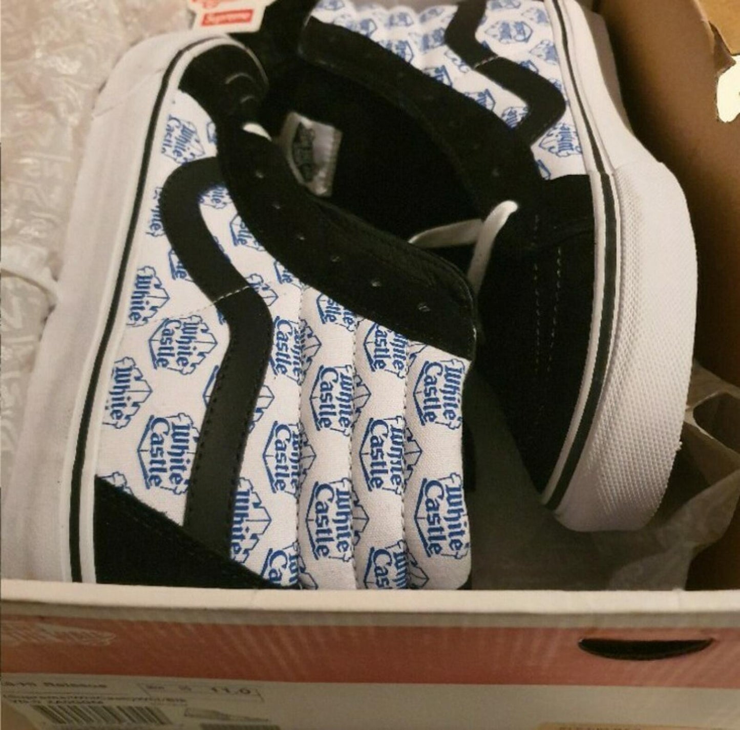 SS15 Supreme x White Castle x Vans Sk8-Hi Reissue Turnschuhe US 11 UK 10 EU 44.5