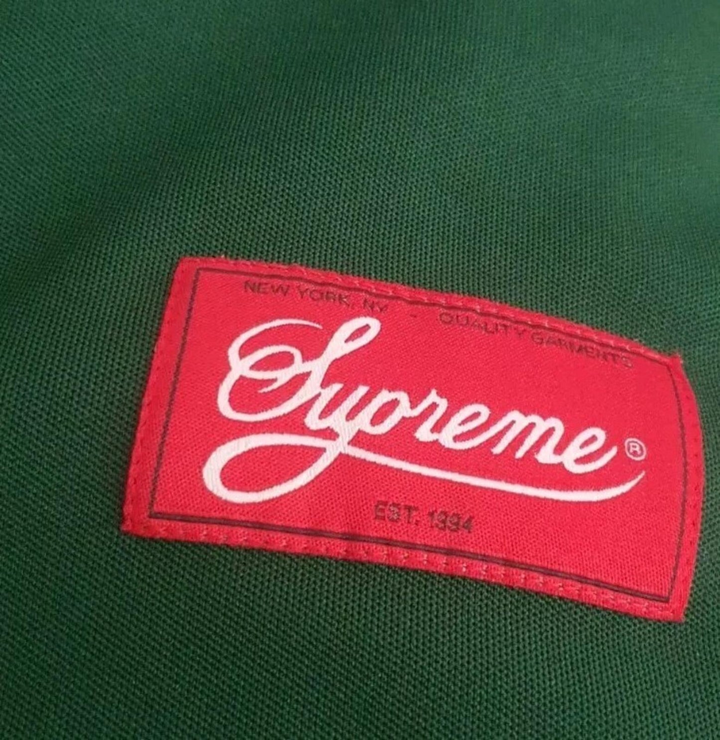 SS17 Supreme Snake Script Logo baseball Jersey M Medium tee t-shirt Green Top