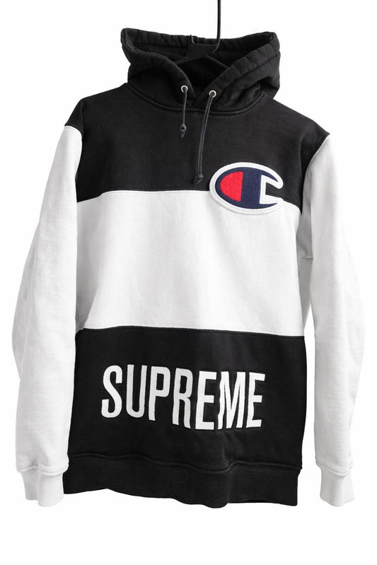 SS14 Supreme x Champion Hooded Sweatshirt White Size M
