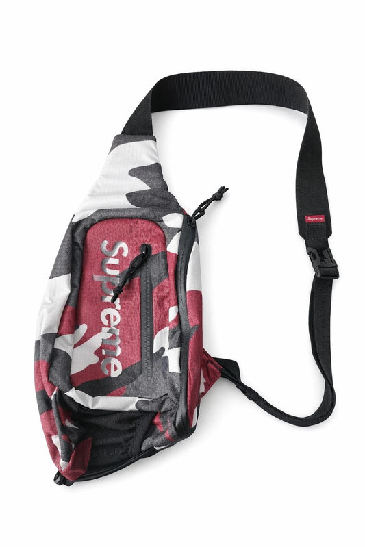 Bandolera Supreme SS21 Cordura Camuflaje Rojo